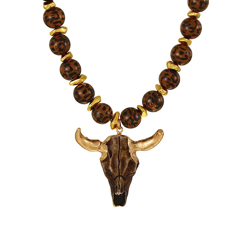 Collar Cabeza Toro Aleación