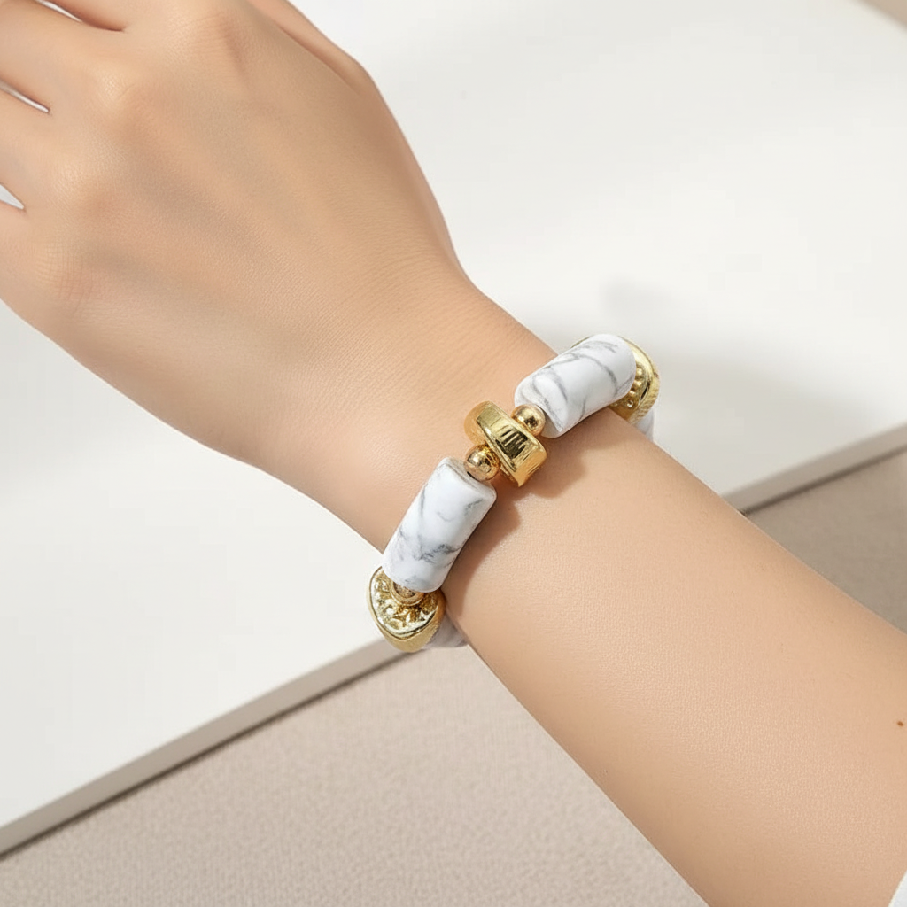 Pulsera Acrílico Exagerada Elástica