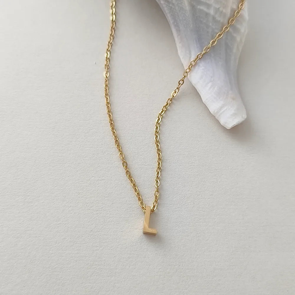 Collar Letra Acero Inoxidable