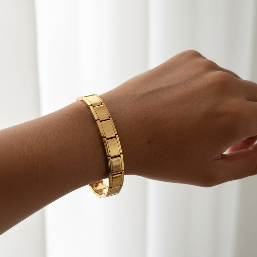 Pulsera Italiana Acero Inoxidable