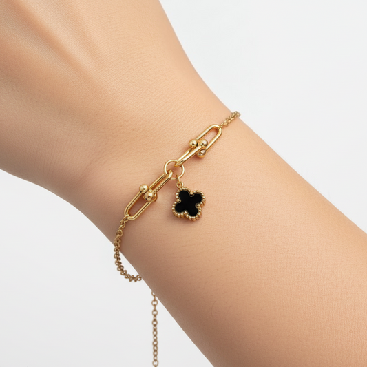 Pulsera Trébol Acero Inoxidable