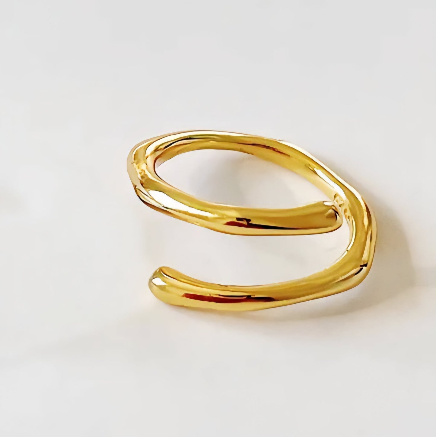 Anillo Dorado Plata Esterlina