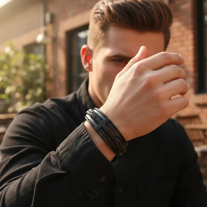 Pulsera Estilo Romano Cruz