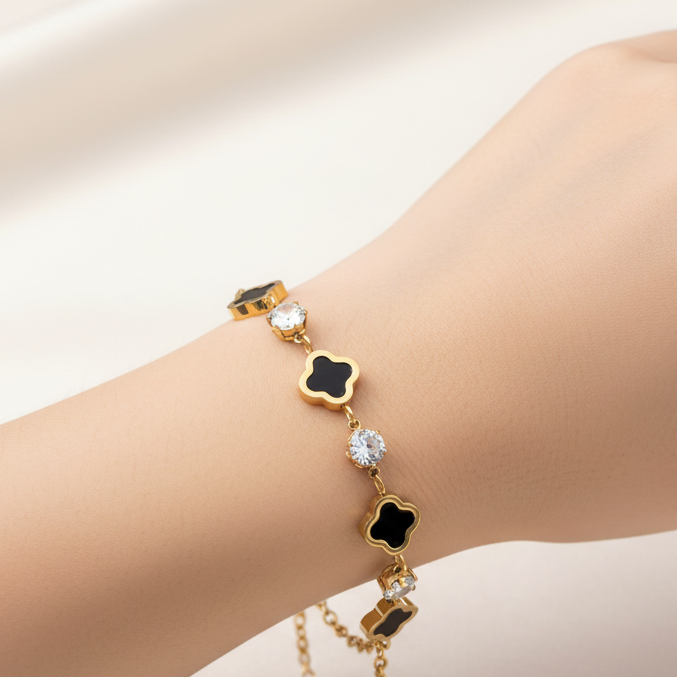 Pulsera Trébol Acero Inoxidable