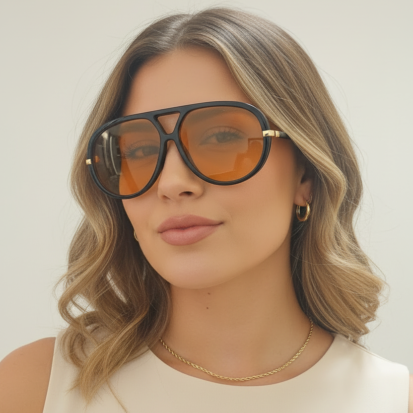 Gafas Sapo Naranja Negro