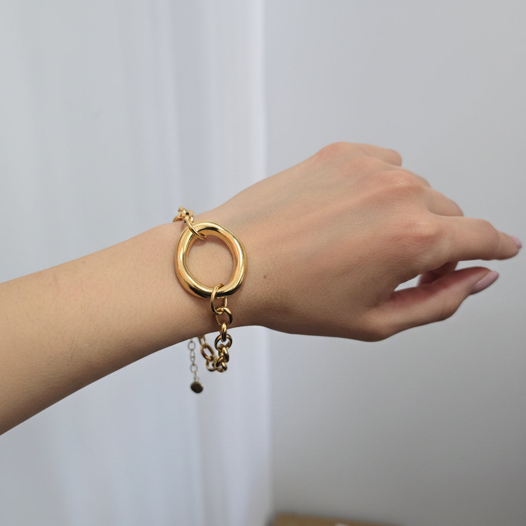 Pulsera Ovalo Acero Inoxidable 304