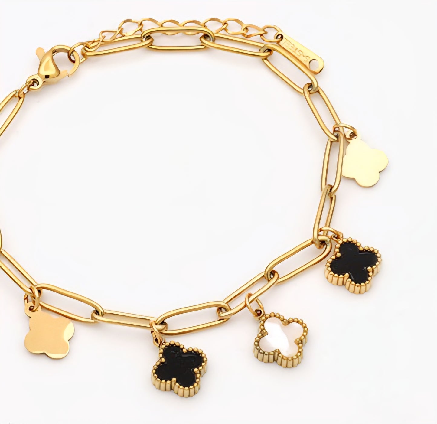 Pulsera Trébol Acero Inoxidable