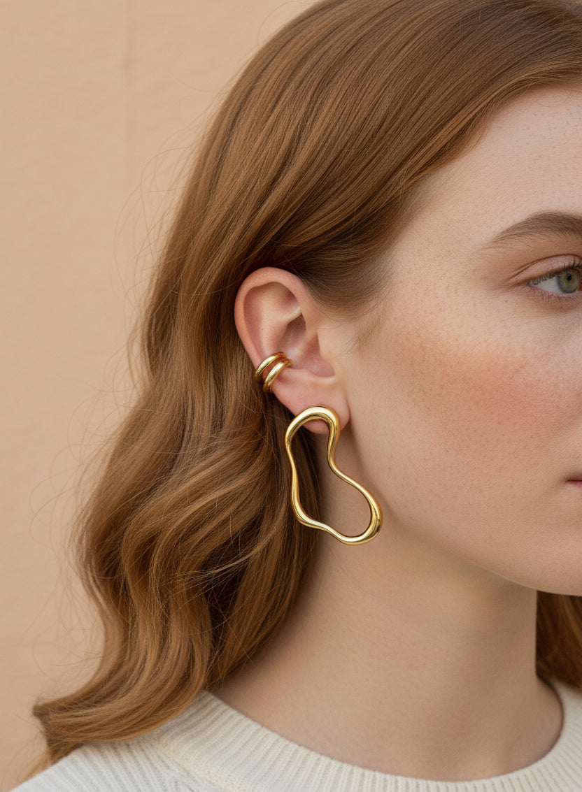 Aretes Irregular Acero Inoxidable