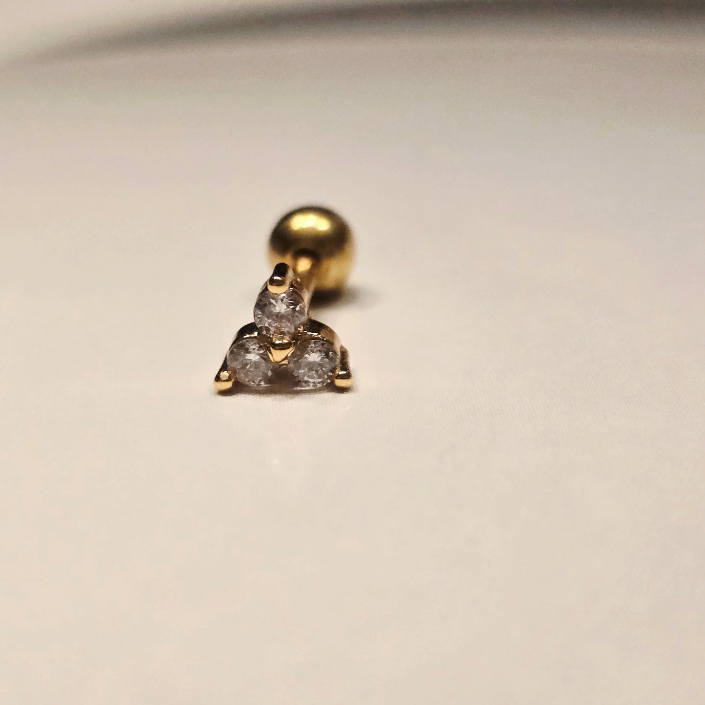 Piercing Dorado Acero Inoxidable