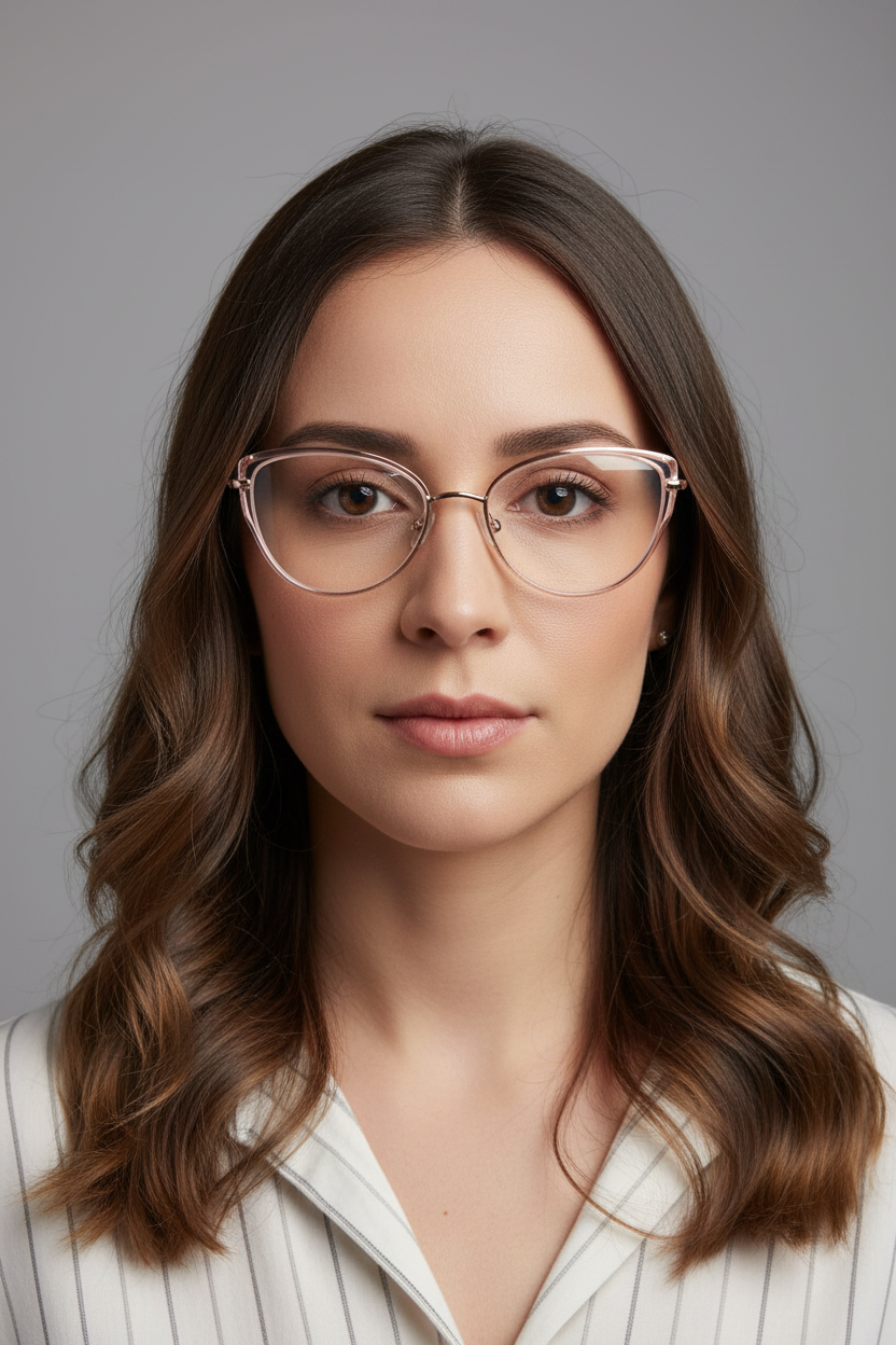 Gafas Ojo Gato Transparente Anti-luz Azul