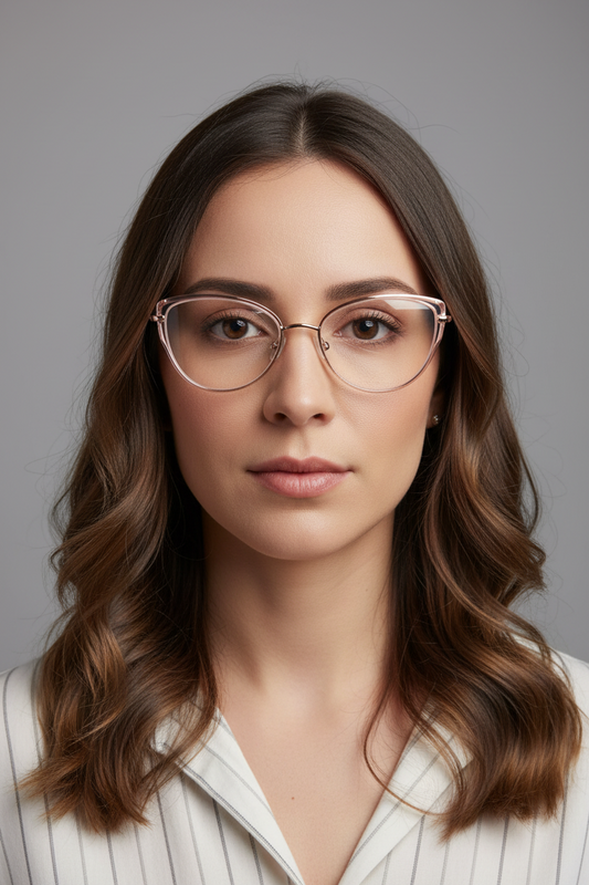 Gafas Ojo Gato Transparente Anti-luz Azul