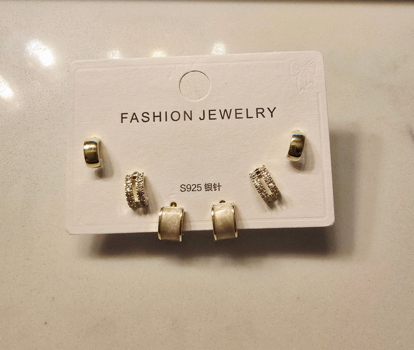 Set Aretes Circón Plata De Ley