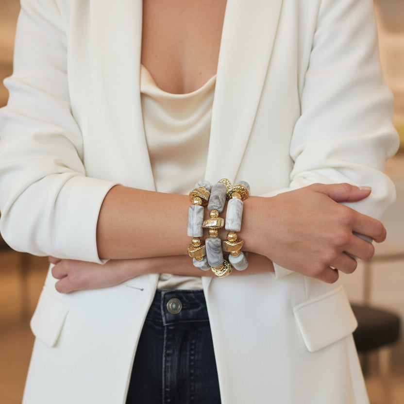 Pulsera Acrílico Exagerada Elástica