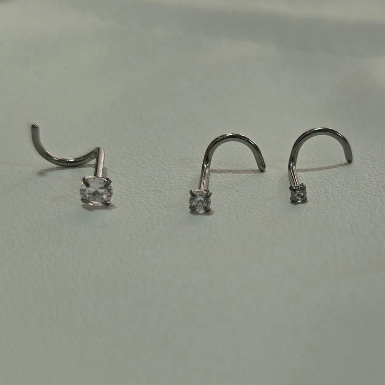 Set Piercing Nariz Acero Inoxidable