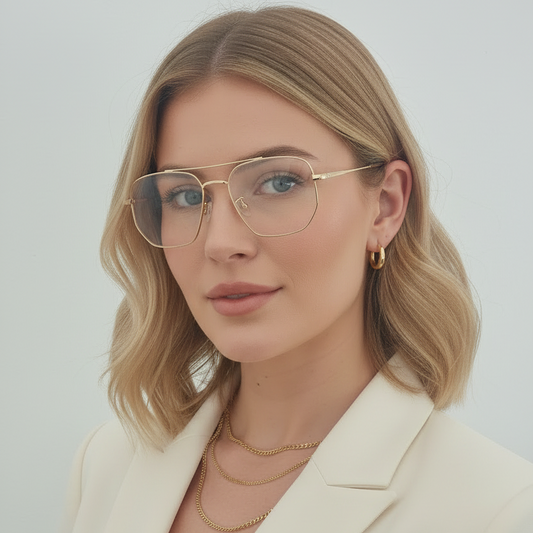 Gafas Marco Dorado Anti Luz Azul