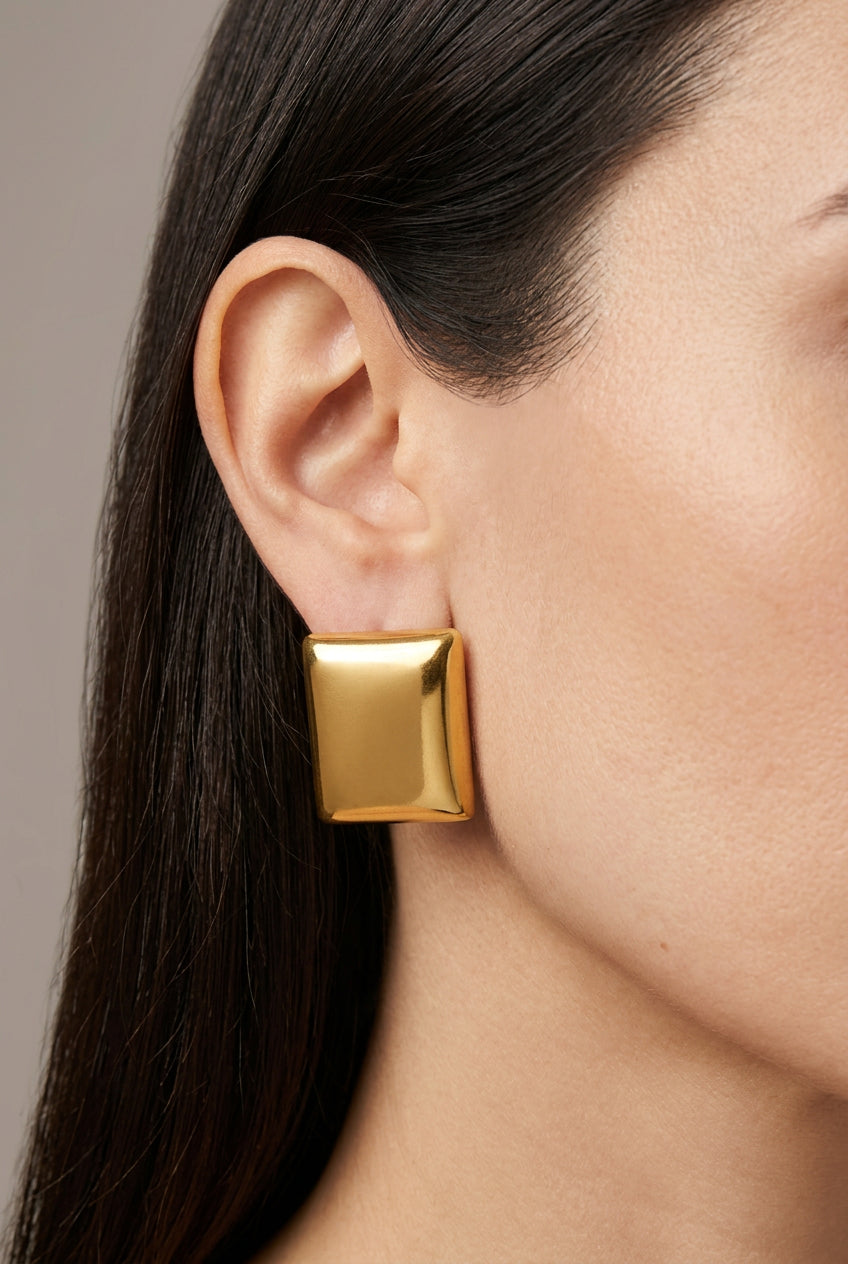 Aretes Rectángulo Acero Inoxidable
