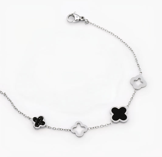 Pulsera Trébol Acero Inoxidable