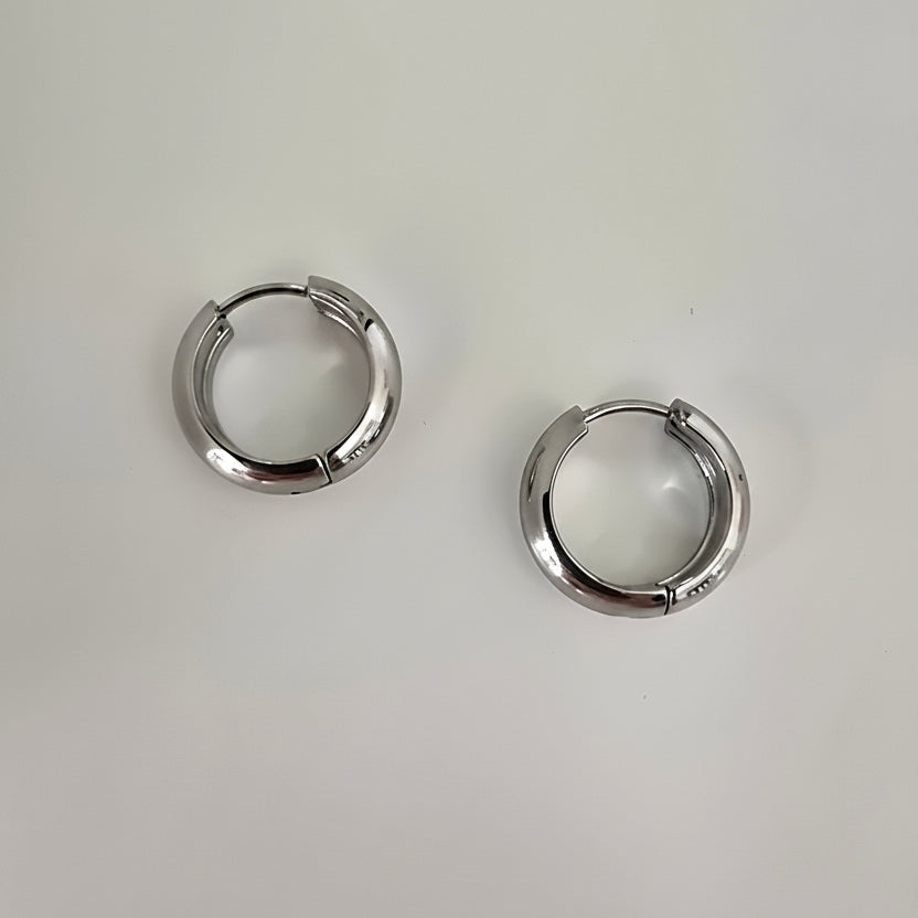 Arracadas 12 mm Acero Inoxidable