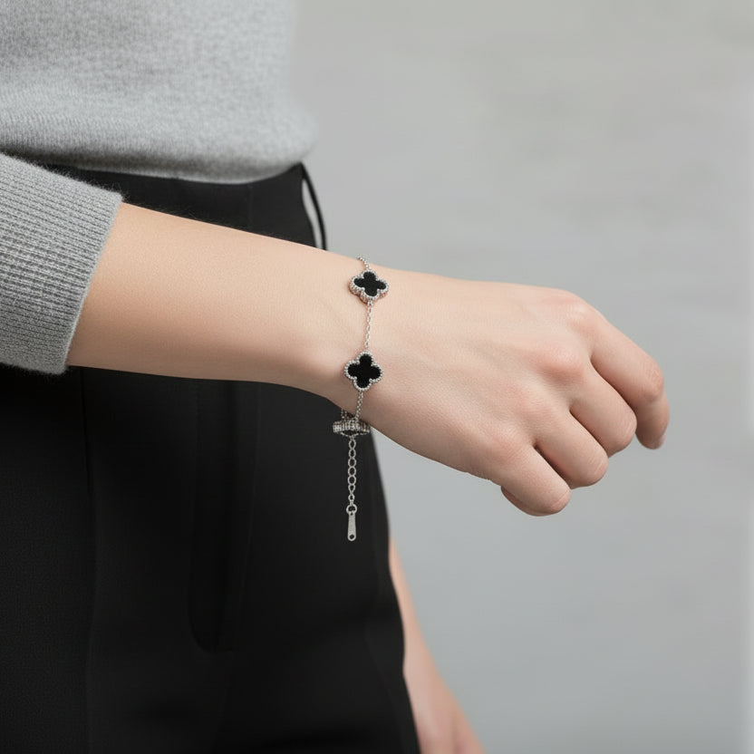 Pulsera Trébol Acero Inoxidable