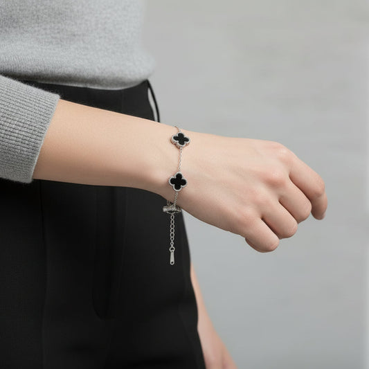 Pulsera Trébol Acero Inoxidable