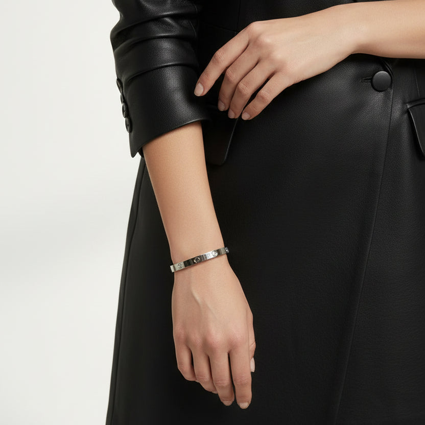 Pulsera Rígida Círculo Acero Inoxidable