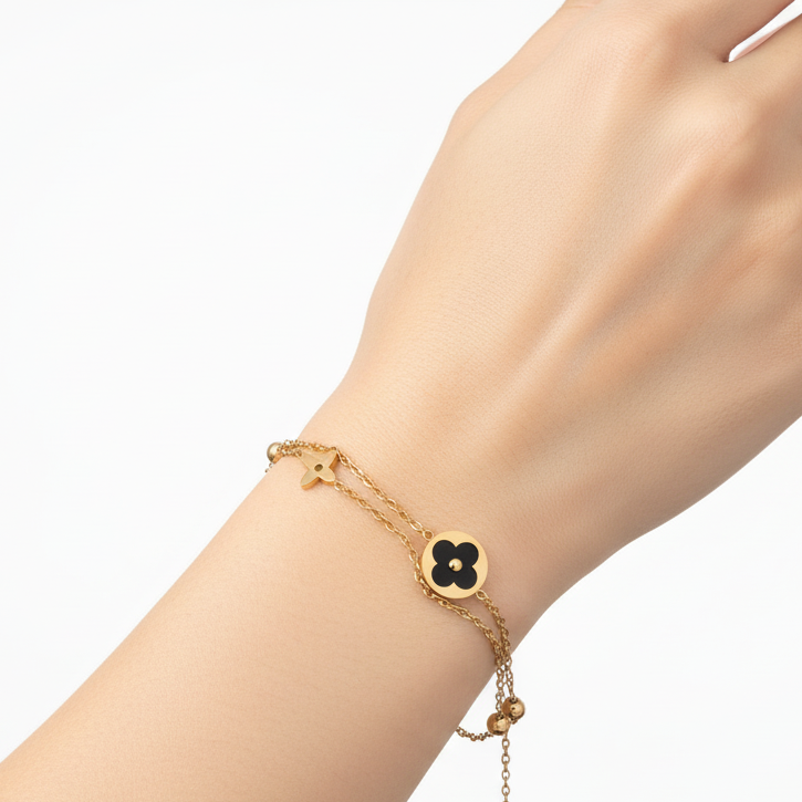 Pulsera Trébol Acero Inoxidable