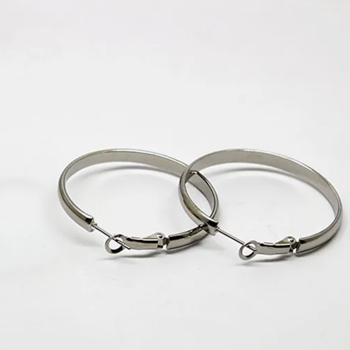 Arracadas 30 mm Acero Titanio