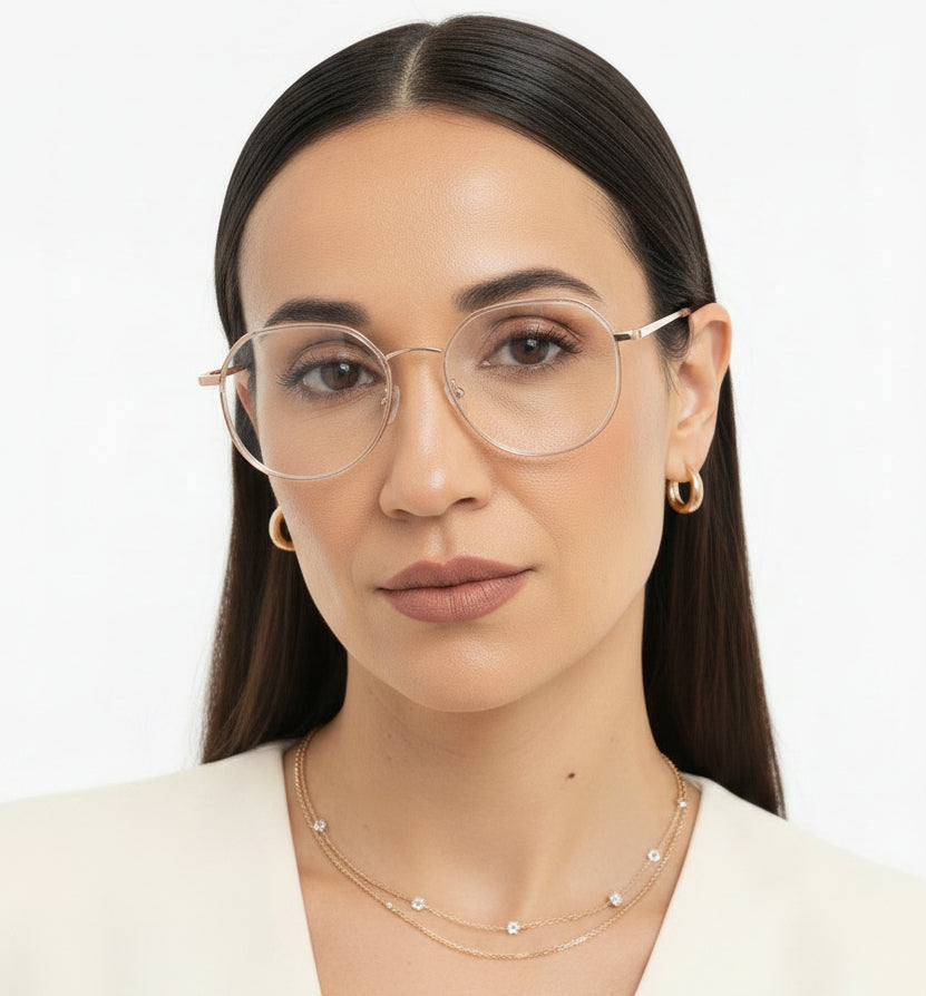 Gafas Marco Transparente Dorado