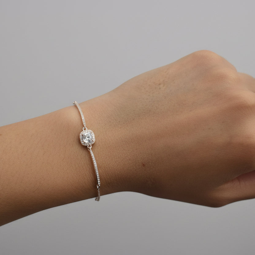 Pulsera Elegante Plata Esterlina