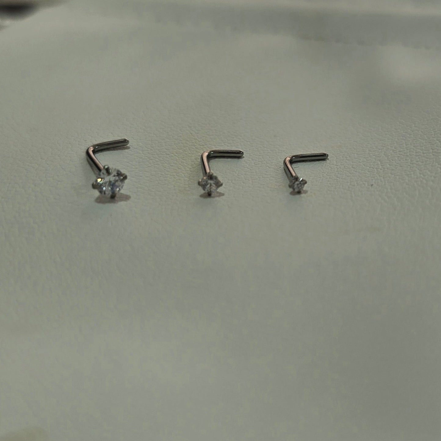 Set Piercing Nariz Acero Inoxidable
