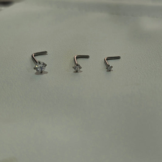 Set Piercing Nariz Acero Inoxidable