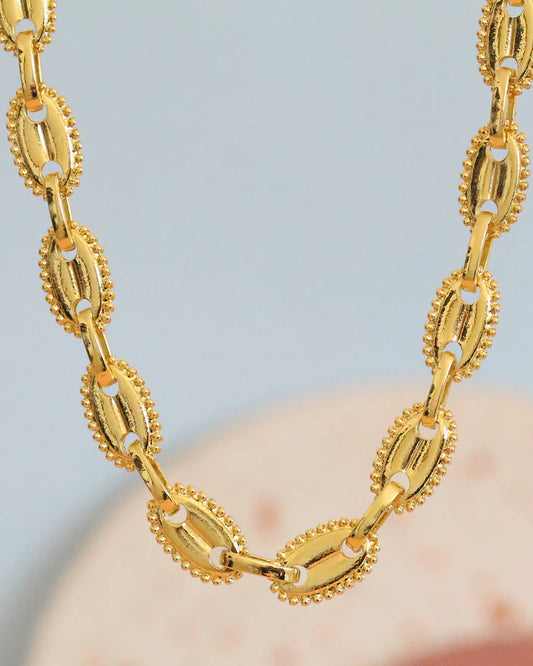 Collar Eslabones Bolitas