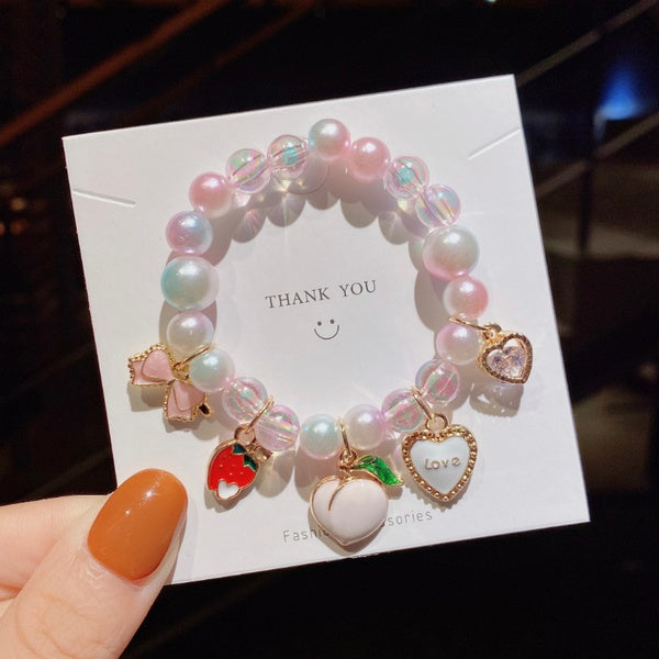 Pulsera Perla Durazno